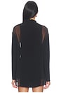 view 4 of 4 Mockneck Silkshirt in Black