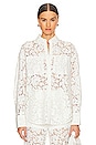 view 1 of 4 London Lace Oversized Shirt in White