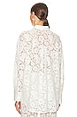 view 3 of 4 London Lace Oversized Shirt in White
