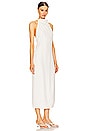 view 3 of 3 Asymmetrical Belt Back Dress in Off White