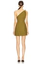 view 3 of 3 Twisted Linen Mini Dress in Olive