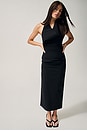 view 2 of 8 Structural Tie Dress in Black