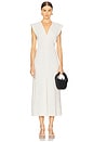 view 1 of 3 Plunge Drape Dress in Off White