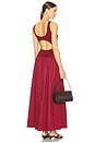 view 1 of 4 Bateau Cut Out Dress in Berry