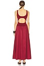 view 4 of 4 Bateau Cut Out Dress in Berry