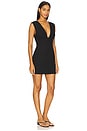 view 2 of 3 St Agni Plunge Mini Dress in Black