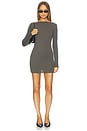 view 1 of 3 Organic Cotton Bateau Dress in Khaki