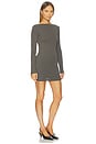 view 2 of 3 Organic Cotton Bateau Dress in Khaki