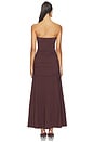 view 3 of 3 Gathered Strapless Longline Dress in Liqueur