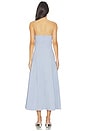 view 3 of 3 Everyday Cotton Pleat Dress in Sky