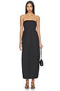 view 1 of 3 Canvas Pleat Cocoon Dress in Black