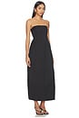 view 2 of 3 Canvas Pleat Cocoon Dress in Black