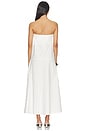 view 3 of 3 Oxford Strapless Asymmetrical Dress in White