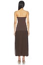 view 3 of 3 ROBE MI-LONGUE STRAPLESS in Cedar