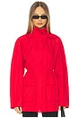 view 1 of 4 Paper Taffeta Parka in Red