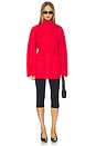 view 4 of 4 Paper Taffeta Parka in Red