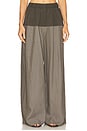 view 1 of 6 Relaxed Splice Pants in Khaki Pinstripe