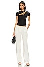 view 4 of 4 Low Waist Undone Edge Pants in Ivory