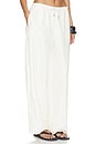 view 2 of 6 Fine Drawstring Relaxed Pants in Ivory