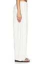 view 3 of 6 Fine Drawstring Relaxed Pants in Ivory