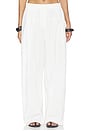 view 1 of 6 Relaxed Pleat Pants in Off White