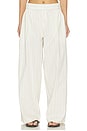 view 1 of 6 Everyday Relaxed Pants in Ecru Stripe