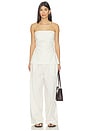 view 5 of 6 Everyday Relaxed Pants in Ecru Stripe