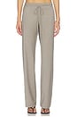 view 1 of 6 90's Wool Rouleau Minimal Pant in Light Taupe