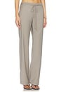 view 2 of 6 90's Wool Rouleau Minimal Pant in Light Taupe
