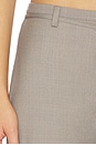 view 6 of 6 90's Wool Rouleau Minimal Pant in Light Taupe