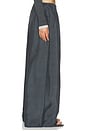 view 4 of 6 Silk Adjustable Balloon Pants in Washed Black