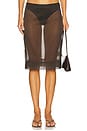 view 1 of 6 Transparent Skirt in Black Olive