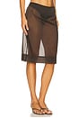 view 2 of 6 Transparent Skirt in Black Olive