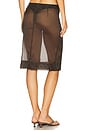 view 4 of 6 Transparent Skirt in Black Olive