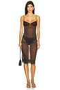 view 5 of 6 Transparent Skirt in Black Olive