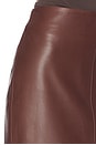 view 6 of 6 가죽 컬럼 스커트 in Rum
