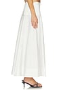 view 3 of 6 Cotton Circle Hem Skirt in White
