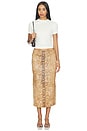 view 5 of 6 Fawn Pencil Skirt in Almond