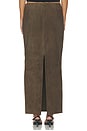 view 4 of 6 FALDA DE COLUMNA DE ANTE in Khaki