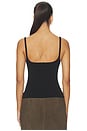 view 3 of 4 Slim Square Neck Knit Top in Black
