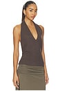 view 2 of 4 Fine Merino Halter Top in Mulch
