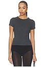 view 1 of 4 Organic Cotton Baby Tee in Charcoal Melange