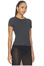 view 2 of 4 Organic Cotton Baby Tee in Charcoal Melange