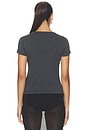 view 3 of 4 Organic Cotton Baby Tee in Charcoal Melange