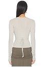 view 3 of 4 Baby Wool Wrap Top in Soft Ash