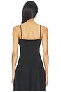 view 3 of 4 Organic Cotton Square Neck Cami Top in Jet Black