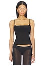 view 1 of 4 Stretch Silk Cami in Black