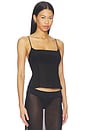 view 2 of 4 Stretch Silk Cami in Black