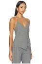 view 2 of 5 Wool Rouleau Halter Top in Pumice