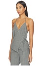 view 4 of 5 Wool Rouleau Halter Top in Pumice